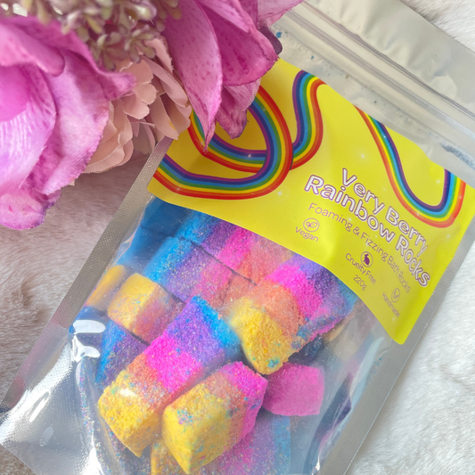 Very Berry Rainbow Bath Rocks (220g)